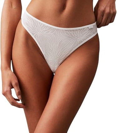 Calvin Klein Damen String Tanga, Weiß (White), im Sale